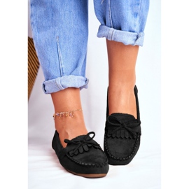 BUGO Mocassins Femme Daim Noir Velucci 1