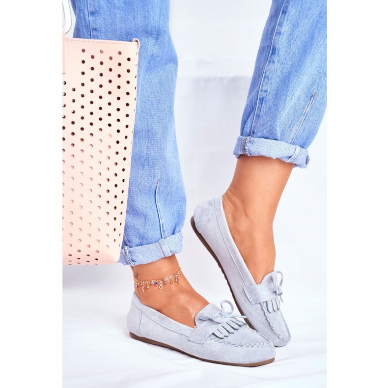 BUGO Mocassins Femme Daim Bleu Velucci 1