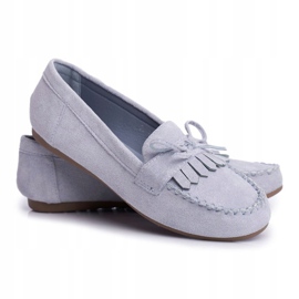 BUGO Mocassins Femme Daim Bleu Velucci 5