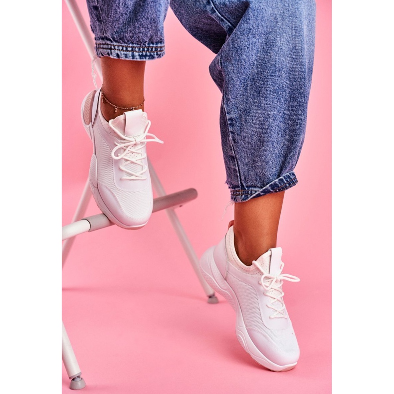 BUGO Chaussures de Sport Femme Rose et Blanc Fellen blanche 1