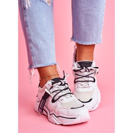 BUGO Chaussures Sport Femme Blanc Elenis blanche le noir 1