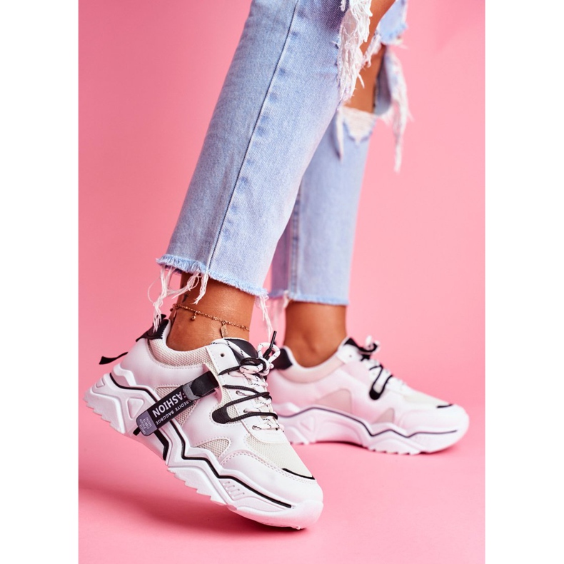BUGO Chaussures Sport Femme Blanc Elenis noir 2