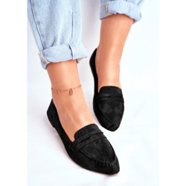 BUGO Mocassins Femme Daim CH-1M6 Noir Laveria le noir 2