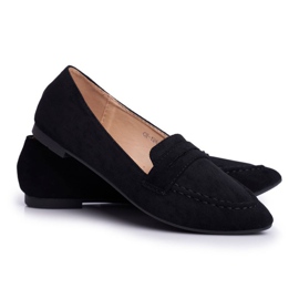 BUGO Mocassins Femme Daim CH-1M6 Noir Laveria le noir 3