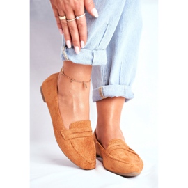 BUGO Mocassins Femme Daim CH-1M6 Camel Laveria brun 2