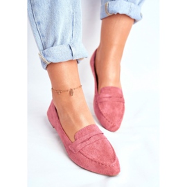 BUGO Mocassins Femme Daim CH-1M6 Rose Laveria 2