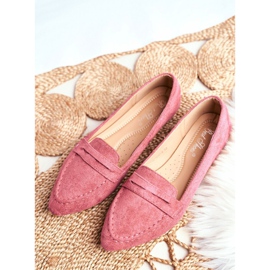 BUGO Mocassins Femme Daim CH-1M6 Rose Laveria 3