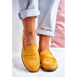 SEA Derbies Femme Daim Jaune Cintra 3
