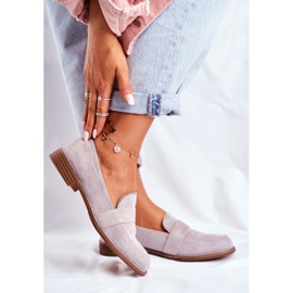 SEA Richelieu Femme Daim Gris Cintra 1