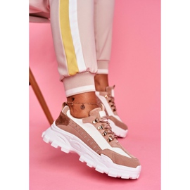 SEA Chaussures Sport Femme Beige et Blanc Palmas brun 2