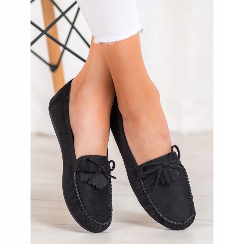 Diamantique Mocassins classiques noir 2