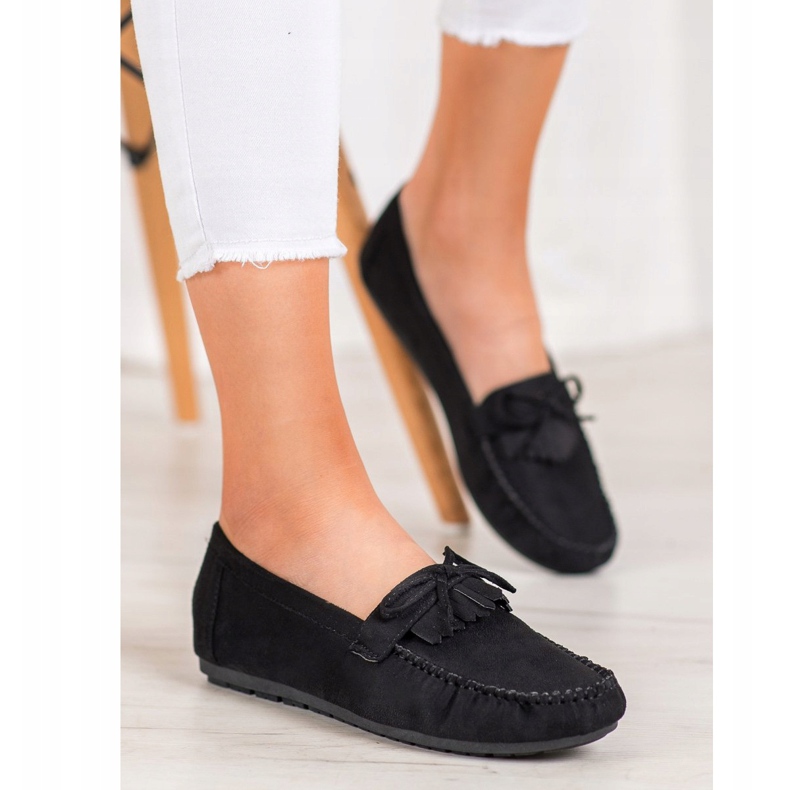 Diamantique Mocassins classiques noir 1