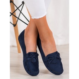 Diamantique Mocassins classiques bleu 2