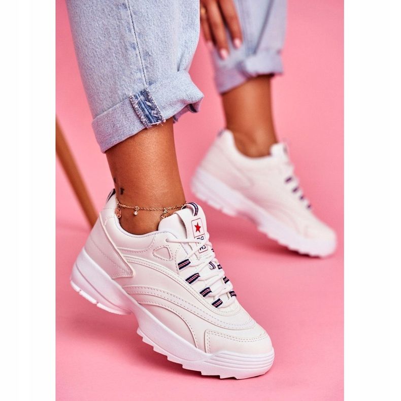 EVE Chaussures de sport pour femmes Blanc Boston blanche 1