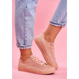 BUGO Baskets Femme Daim Rose El Paso 3
