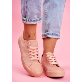 BUGO Baskets Femme Daim Rose El Paso 4