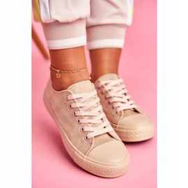 BUGO Baskets Femme Beige El Paso En Daim 5