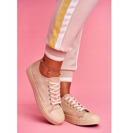BUGO Baskets Femme Beige El Paso En Daim 3