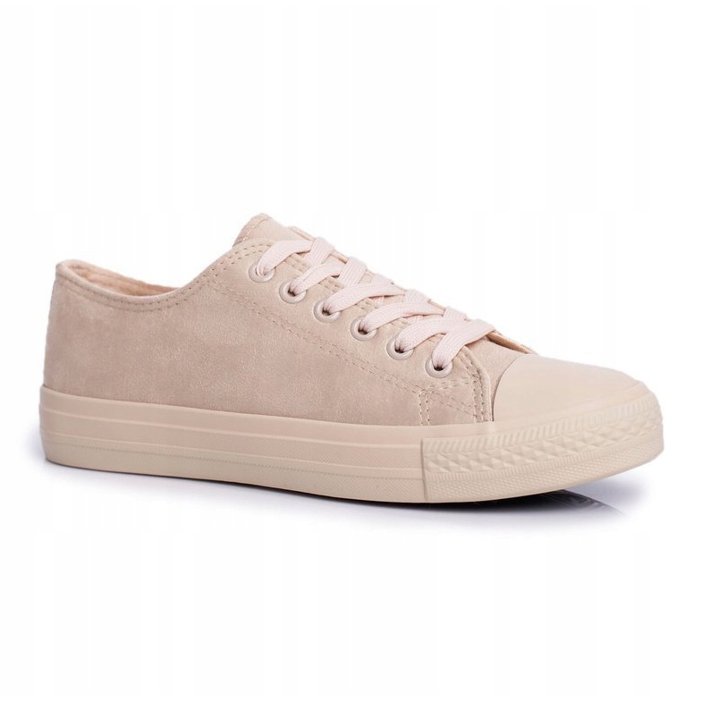 BUGO Baskets Femme Beige El Paso En Daim 1