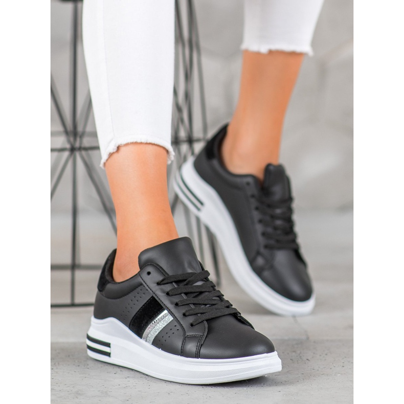 SHELOVET Baskets élégantes le noir 1 SHELOVET Baskets élégantes le noir 1