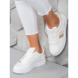 SHELOVET Baskets élégantes blanche 1