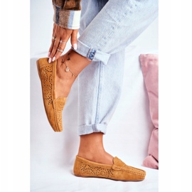 S.Barski Mocassins Femme Cuir Ajouré Camel Salem brun 2 S.Barski Mocassins Femme Cuir Ajouré Camel Salem brun 2