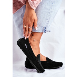 Evento Mocassins en daim noir des femmes le noir 2