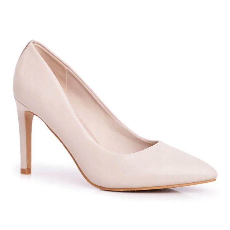 Vinceza Escarpins classiques femme Beige Marine 1
