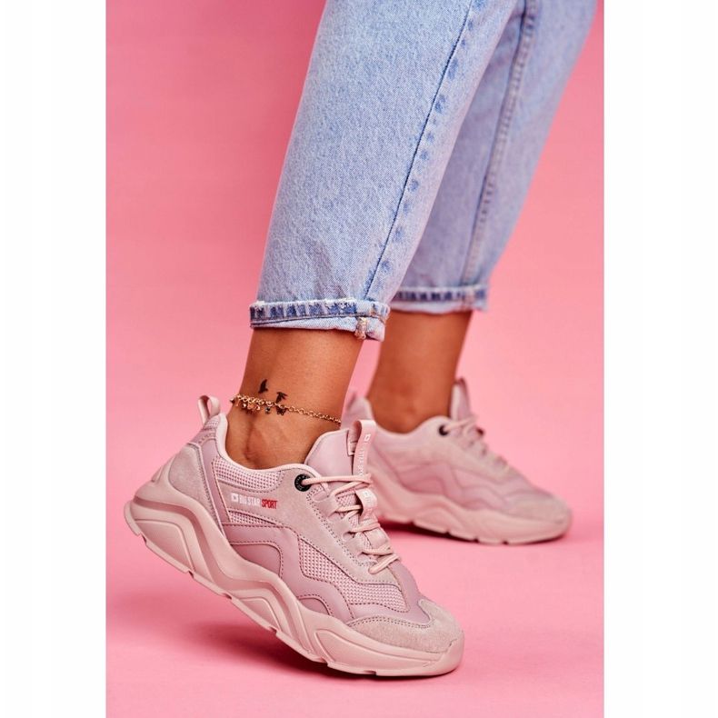 Chaussures de sport pour femmes Sneakers Big Star Rose FF274960 1