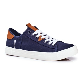 Baskets Homme Big Star Bleu Marine FF174313 1
