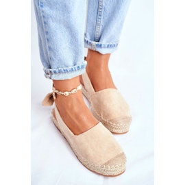 FRJ Espadrilles Femme Daim Beige Contour 4