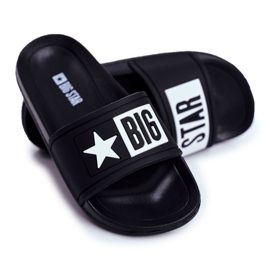 Pantoufles Big Star noires pour enfants et adolescents DD374150 2