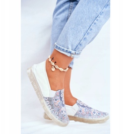 Bottines Femme Brogues Maciejka Cuir Blanc 03512-46 multicolore 2