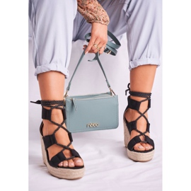 Bellucci Sandales Femme Espadrilles Compensées Noir Beautiful One 1