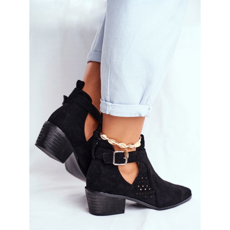 Bellucci Bottes de printemps pour femmes avec une coupe Black Rita le noir 2