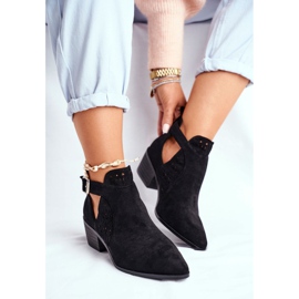 Bellucci Bottes de printemps pour femmes avec une coupe Black Rita le noir 1