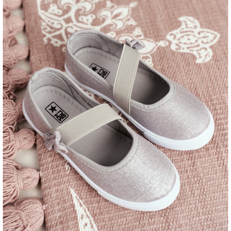 EVE Baskets Enfant Ballerines Argent Bianka gris 2 EVE Baskets Enfant Ballerines Argent Bianka gris 2