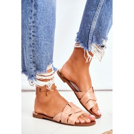 Chaussons Femme Peau De Serpent Rose Chance 1