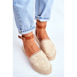 HAN Espadrilles Femme Sur Plateforme En Lin Beige Palm Spring 2 HAN Espadrilles Femme Sur Plateforme En Lin Beige Palm Spring 2