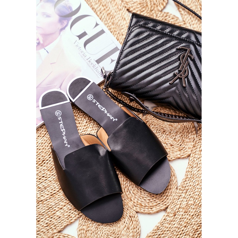 HAN Chaussons Femme Plat Noir Mimios 2