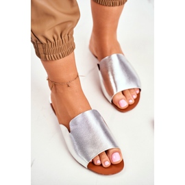 HAN Chaussons Femme Plat Argent Mimios gris 2 HAN Chaussons Femme Plat Argent Mimios gris 2
