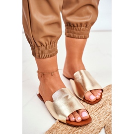 HAN Chaussons Plats Dorés Mimios Femme d'or 1