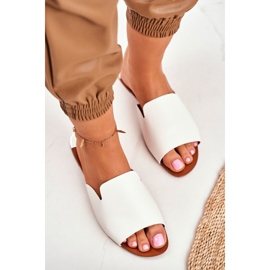 HAN Chaussons Femme Plat Blanc Mimios 1