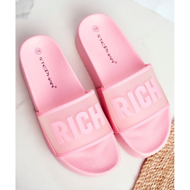SEA Chaussons Pour Femmes Sur La Plateforme Rose Riche 1
