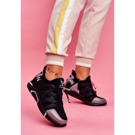 SEA Chaussures De Sport Pour Femmes Avec Une Fermeture Éclair Et Un Revers Noir Gris Terfin 1