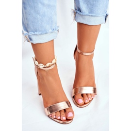 ADY Sandales À Talons Pour Femmes En Daim Golden Rose Anastasie jaune 3