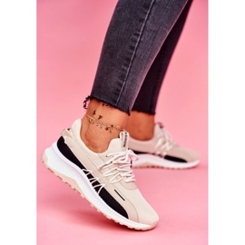 BUGO Chaussures Sport Femme Baskets Beige Pamela 1