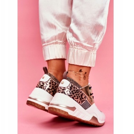 Moow Chaussures De Sport Femme Baskets Or Blanc Semper blanche multicolore jaune 4