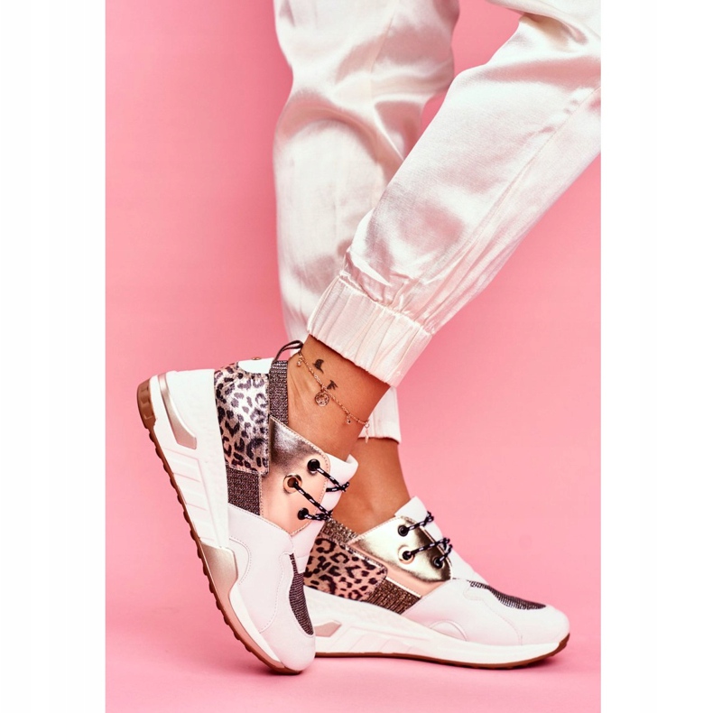 Moow Chaussures De Sport Femme Baskets Or Blanc Semper blanche multicolore jaune 2 Moow Chaussures De Sport Femme Baskets Or Blanc Semper blanche multicolore jaune 2