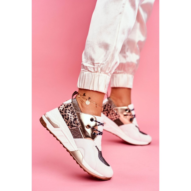 Moow Chaussures De Sport Femme Baskets Or Blanc Semper blanche multicolore jaune 1 Moow Chaussures De Sport Femme Baskets Or Blanc Semper blanche multicolore jaune 1